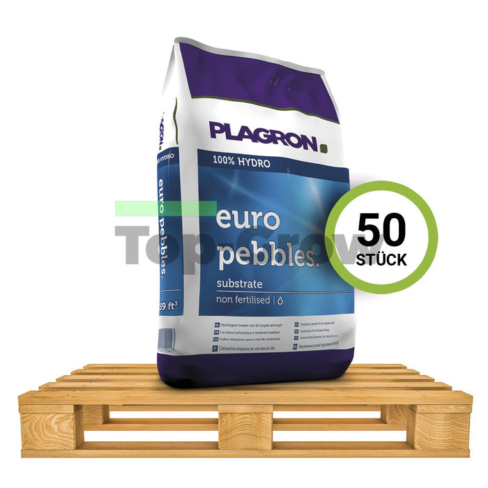 Plagron Euro Pebbles (Blähton, Hydrokorrels) 45ltr. / Palet mit 50 Stk. | Top-Grow