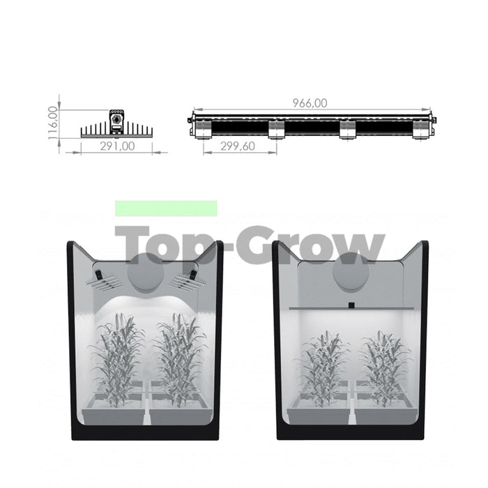 Sanlight EVO 4-120 LED Pflanzenlampe 250W | Top-Grow