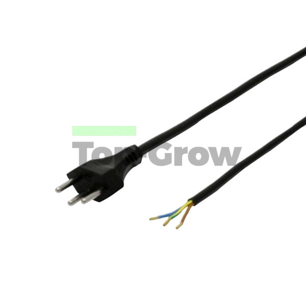 Stromkabel TD mit Stecker/ 3x1,5mm2/ L= 2m | Top-Grow