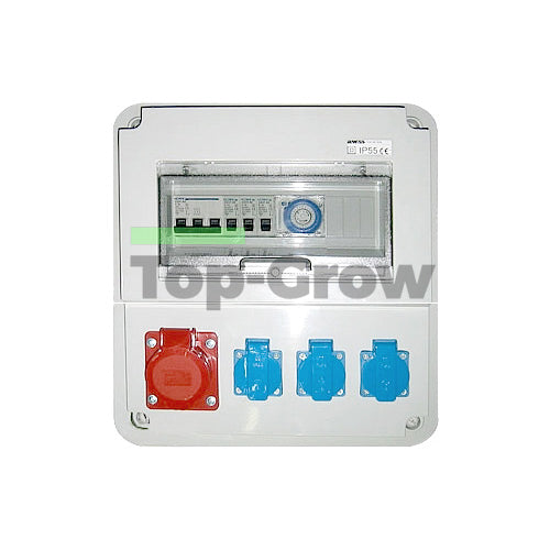 Stromverteiler mit Zeitschaltuhr, Timer Box 400V | Top-Grow