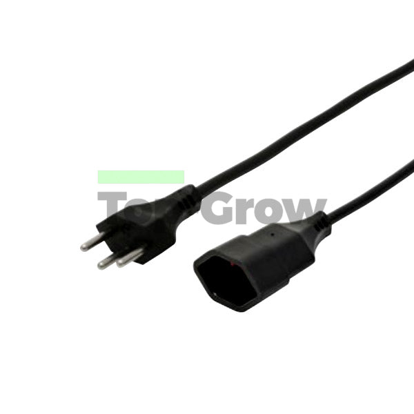 Verlängerungskabel TD3x1,5mm2 schwarz L=5,0m | Top-Grow